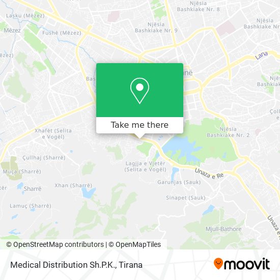 Medical Distribution Sh.P.K. map