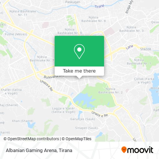 Albanian Gaming Arena χάρτης