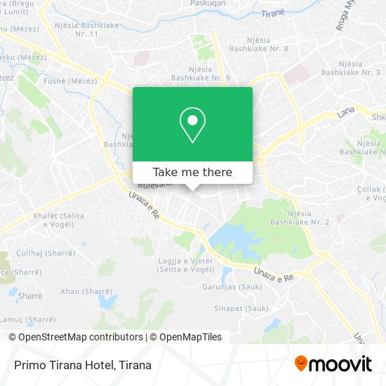 Primo Tirana Hotel χάρτης