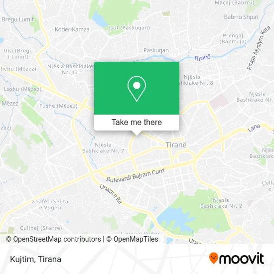 Kujtim χάρτης