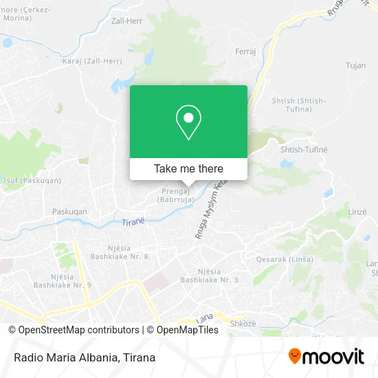 Radio Maria Albania map