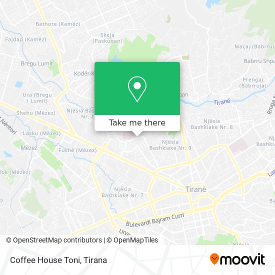 Coffee House Toni χάρτης