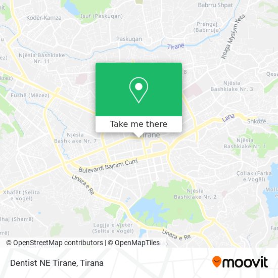 Dentist NE Tirane χάρτης