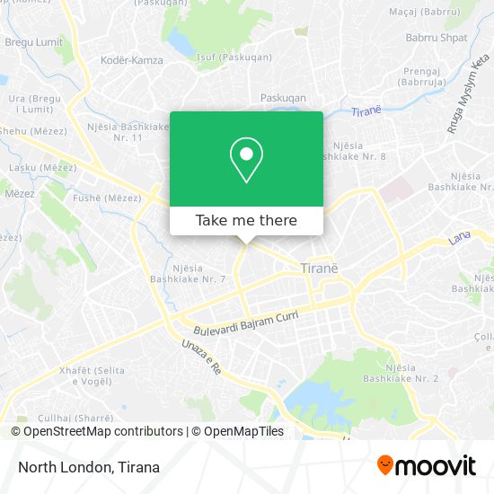 North London χάρτης