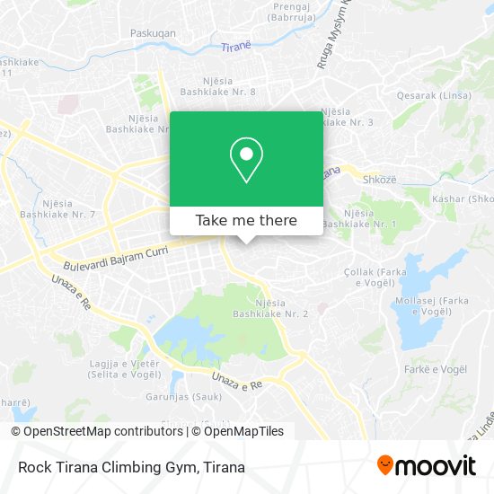 Rock Tirana Climbing Gym χάρτης