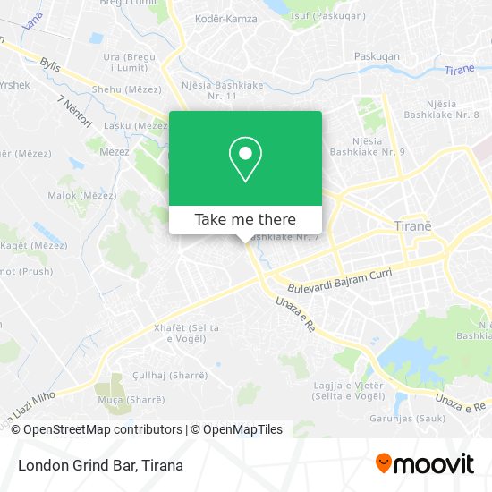 London Grind Bar χάρτης