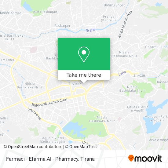 Farmaci - Efarma.Al - Pharmacy χάρτης
