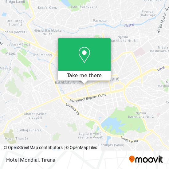 Hotel Mondial map