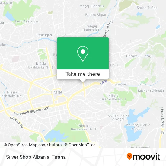 Silver Shop Albania map