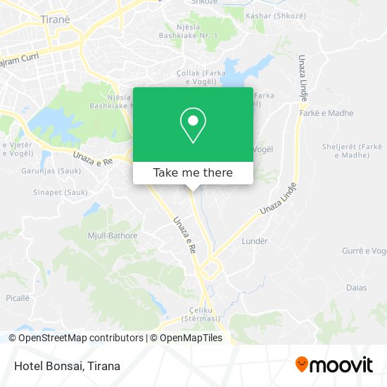 Hotel Bonsai map