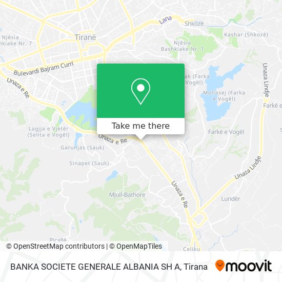 BANKA SOCIETE GENERALE ALBANIA SH A χάρτης