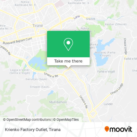 Krienko Factory Outlet map