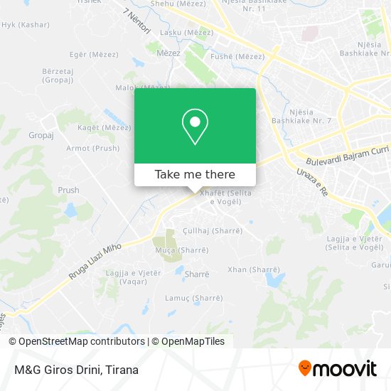 M&G Giros Drini χάρτης