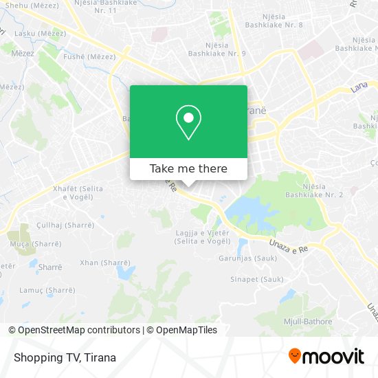 Shopping TV map