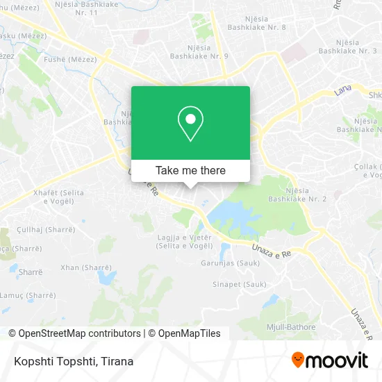 Kopshti Topshti χάρτης