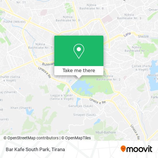 Bar Kafe South Park χάρτης
