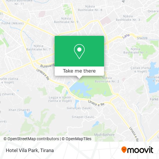 Hotel Vila Park map