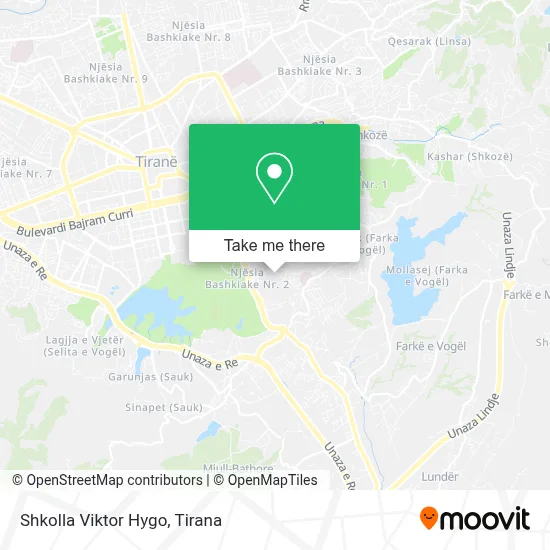 Shkolla Viktor Hygo χάρτης