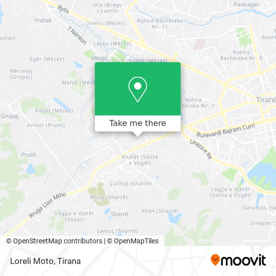 Loreli Moto map