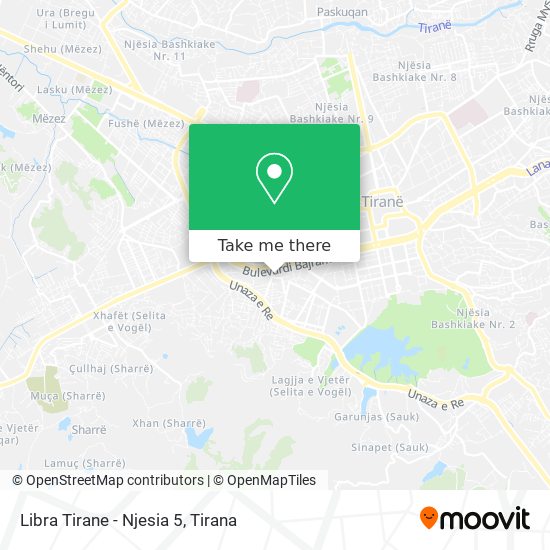 Libra Tirane - Njesia 5 map