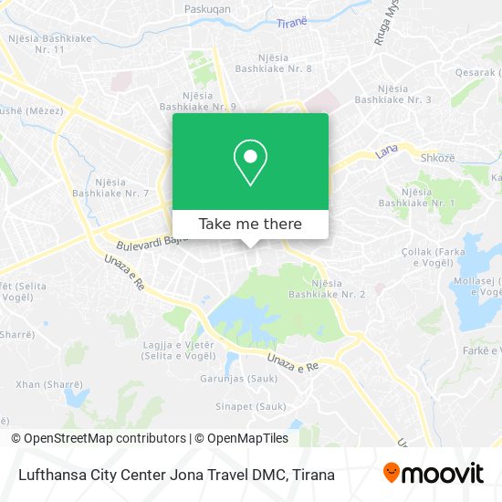 Lufthansa City Center Jona Travel DMC χάρτης