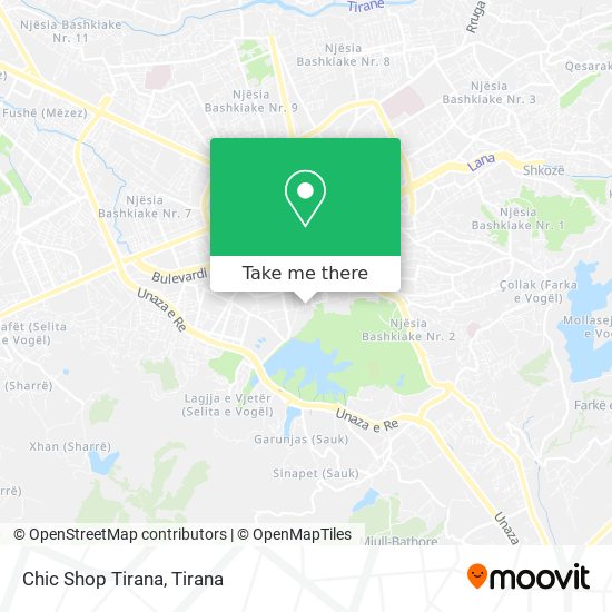 Chic Shop Tirana χάρτης