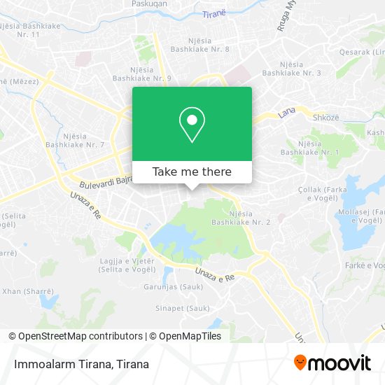 Immoalarm Tirana χάρτης