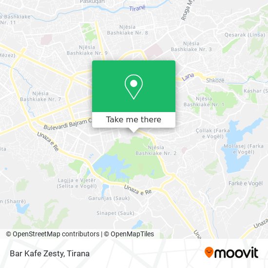 Bar Kafe Zesty map