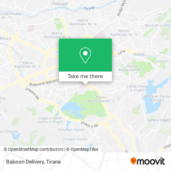 Baboon Delivery map
