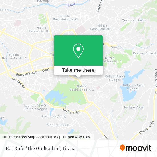 Bar Kafe "The GodFather" χάρτης