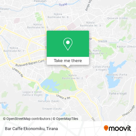 Bar Caffe Ekonomiku χάρτης