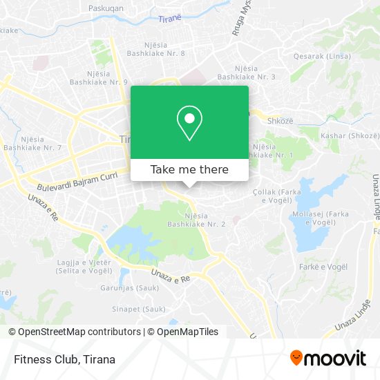 Fitness Club map