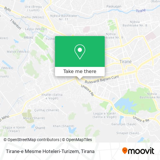 Tirane-e Mesme Hoteleri-Turizem map