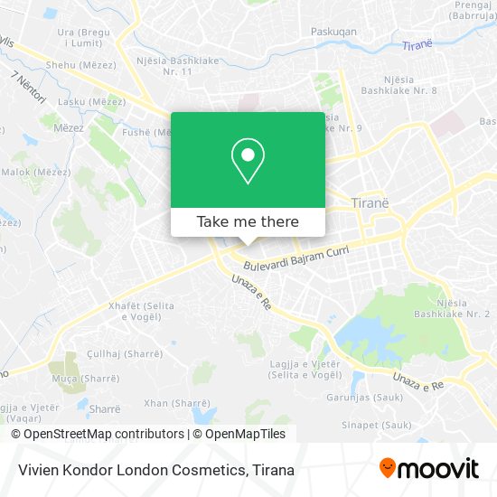 Vivien Kondor London Cosmetics map