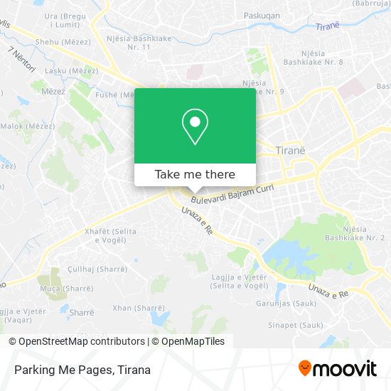 Parking Me Pages map
