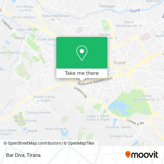 Bar Diva map