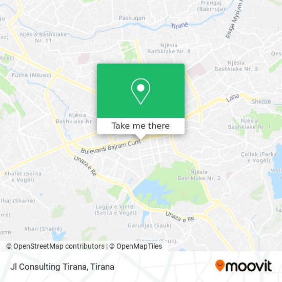 Jl Consulting Tirana χάρτης