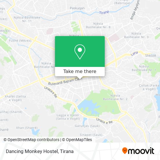 Dancing Monkey Hostel map