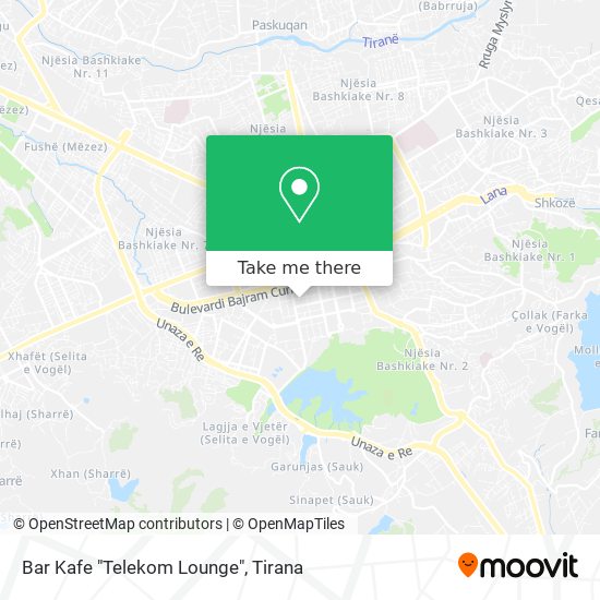 Bar Kafe "Telekom Lounge" χάρτης