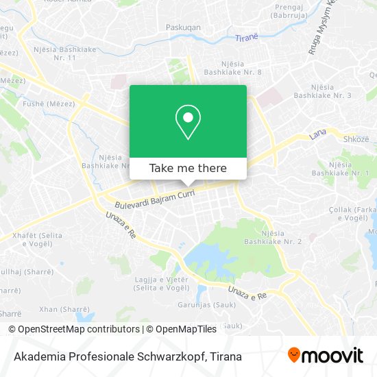 Akademia Profesionale Schwarzkopf map