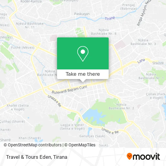 Travel & Tours Eden map