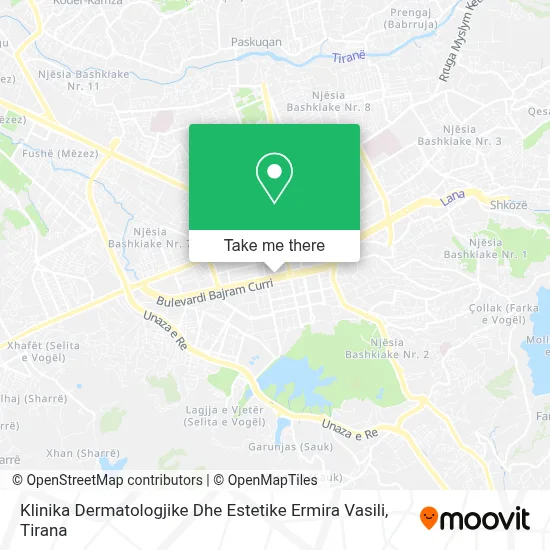 Klinika Dermatologjike Dhe Estetike Ermira Vasili χάρτης