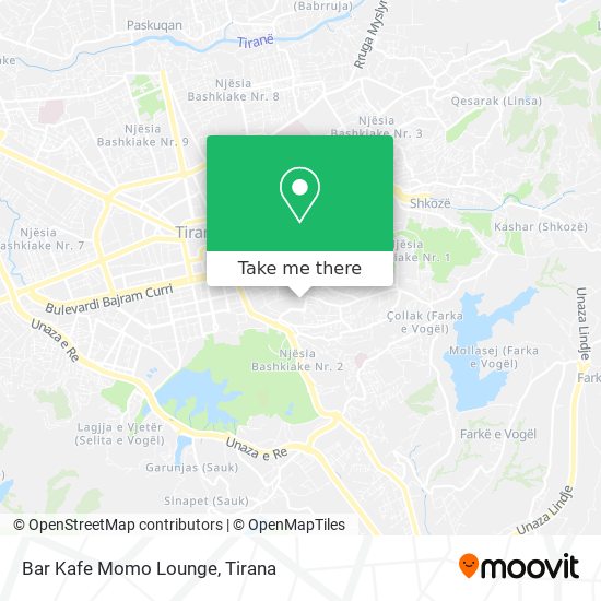 Bar Kafe Momo Lounge χάρτης