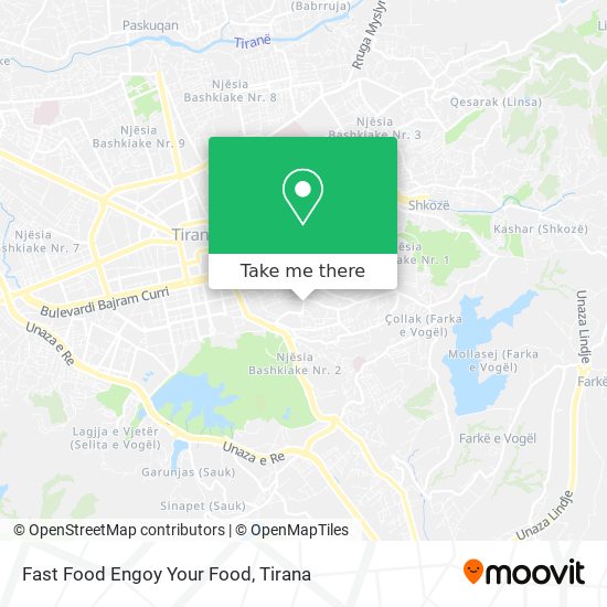 Fast Food Engoy Your Food map