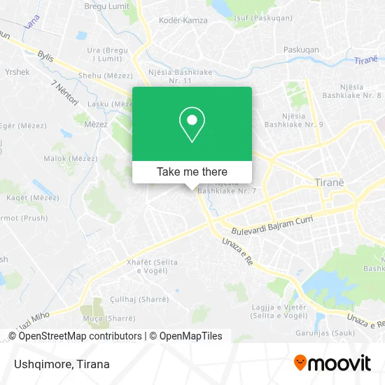 Ushqimore χάρτης