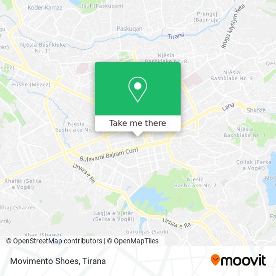 Movimento Shoes map