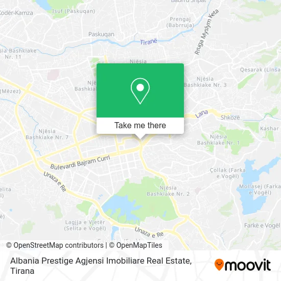 Albania Prestige Agjensi Imobiliare Real Estate χάρτης