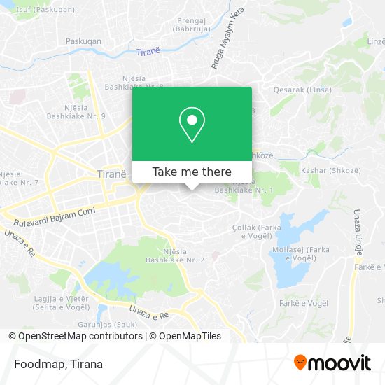 Foodmap χάρτης