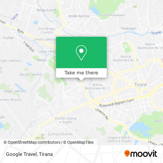 Google Travel χάρτης