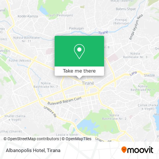 Albanopolis Hotel χάρτης